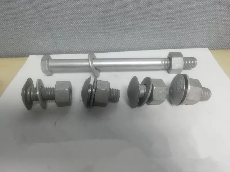 Galvanized PVC Coated Bolts and Nuts for Crash Barrier Guardrails