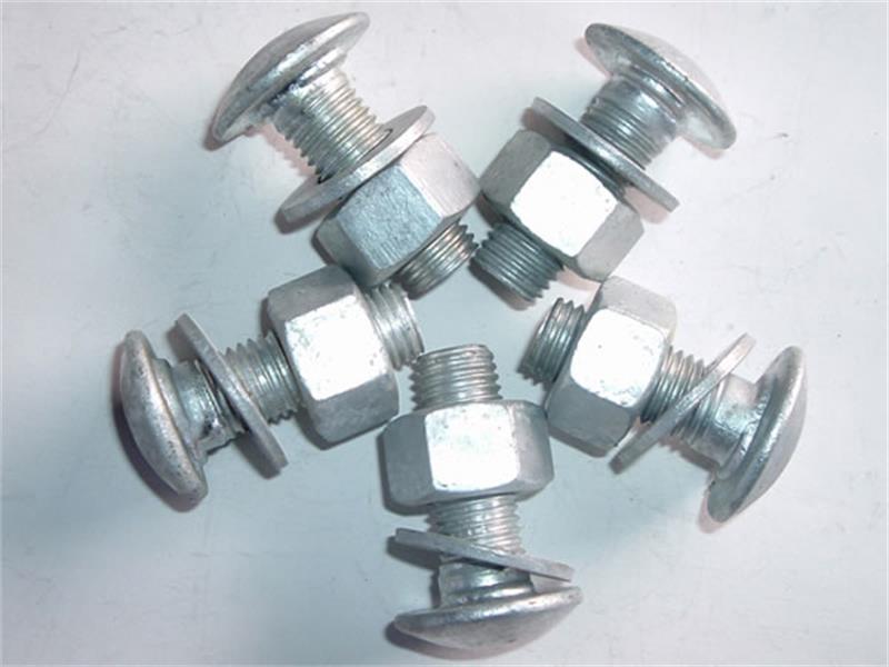 Galvanized M16*35 Highway Guardrail Splice Bolts and Nuts
